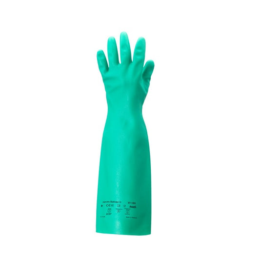 Gloves, Nitrile, Green, Large