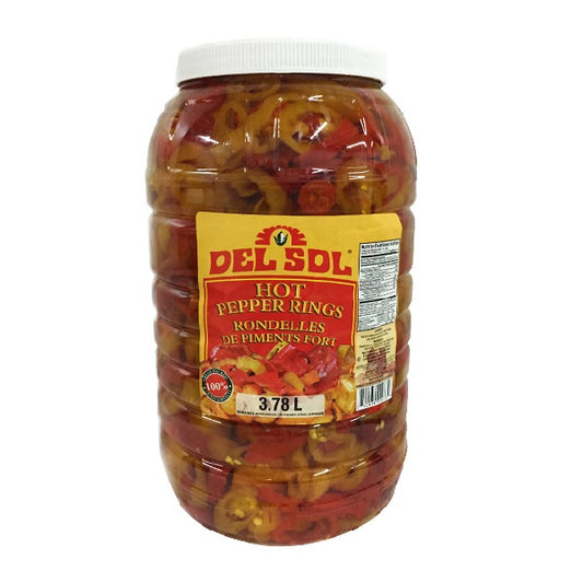 Grocery, Hot Pepper Rings, 3.78L