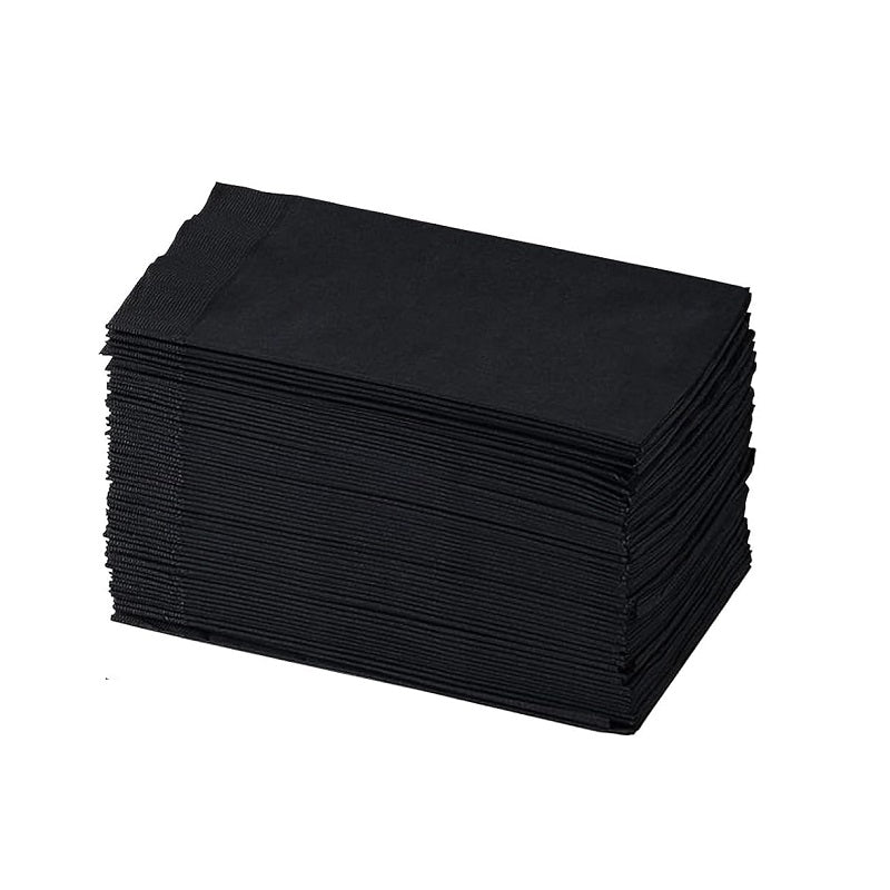 Napkins, Dinner, Black, 2 Ply