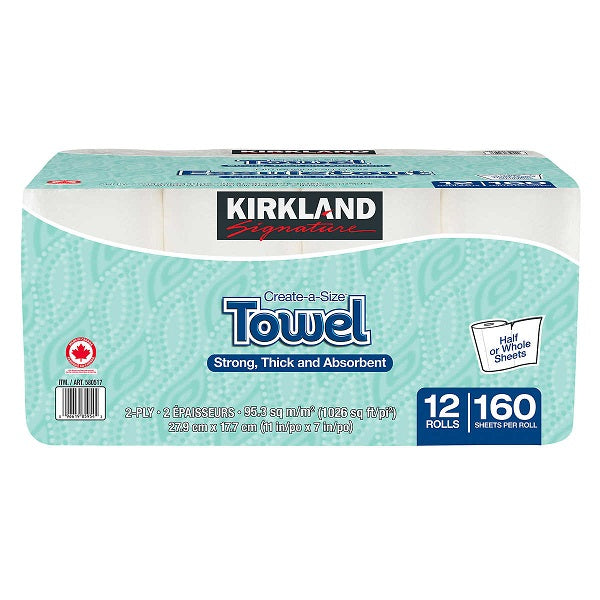 Paper Towels, Household Kitchen Towel Rolls, 2 ply